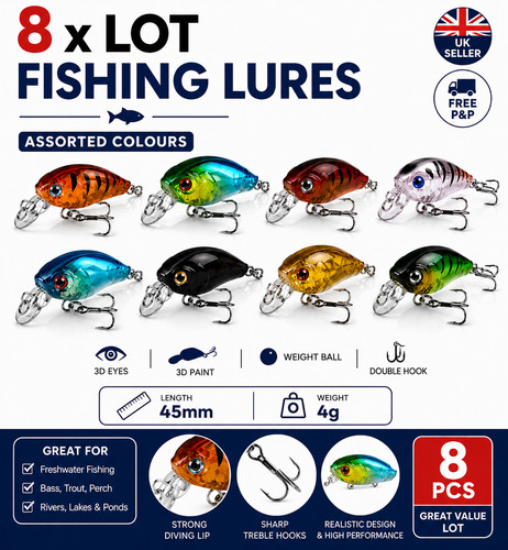 Esche pesca crankbait - 8, x