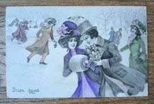 ART NOUVEAU CARTOLINA D'EPOCA