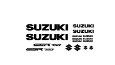 adesivi Moto - 16 adesivi Suzuki GSr 750 - stickers Suzuki GSr Replica