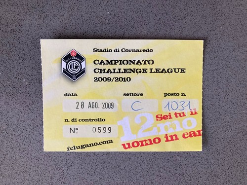 Biglietto partita lugano v - partita, fc