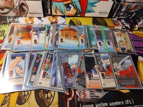 Lotto carte inuyasha - carte,
