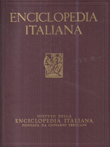 Enciclopedia italiana - enciclopedia,