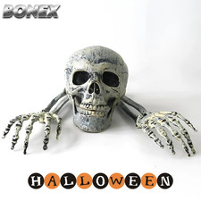 Teschio Halloween Con 2 Braccia e 2 Mani, Decorazioni Spettrali Cimitero