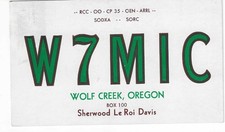 Scheda radio qsl 1949 - qsl,
