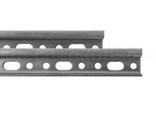 COPPIA binari sospesi per pensili cucina 118 cm zincati guida di montaggio