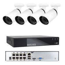 KIT PoE NVR 8 canali 5MP con