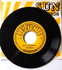 Mint! Elvis Presley You're A Heartbreaker (Sun 215) 45 7" VINYL (1973 Re-issue)