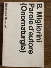 B.Migliorini- PAROLE D'AUTORE