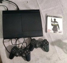 PLAYSTATION 3 PS3 SUPERSLIM COMPLETA 250 GB + 2 Controller+ Gioco 