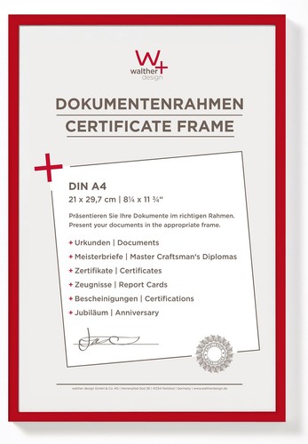 Walther design cornice rossa - walther,