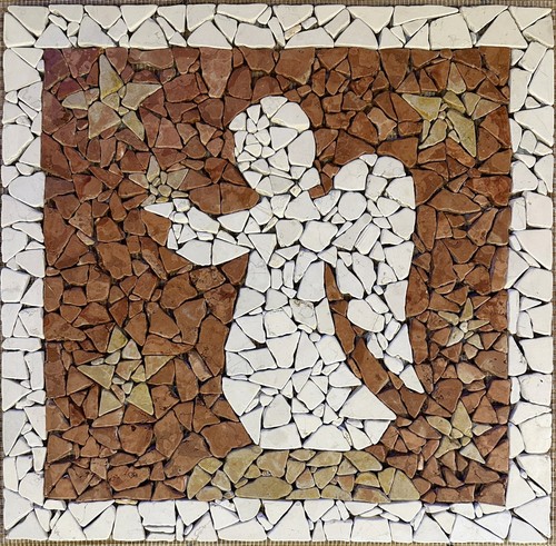 Angelo rosone mosaico - angelo,