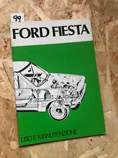 FORD FIESTA -  MANUALE ISTRUZIONI  - ORIGINALE