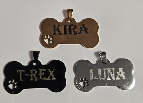 Marca per cani con incisione