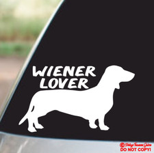 "WIENER LOVER" DACHSHUND Vinyl