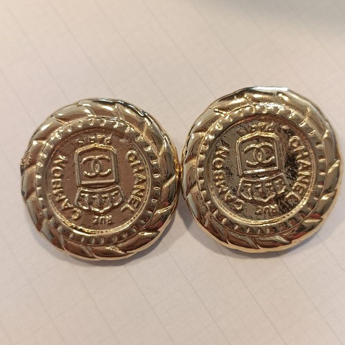 Chanel earrings with stamp no - chanel,