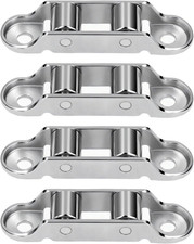 Rullo Scorrevole per Porta Scorrevole Da Giardino, 4 Pezzi, in Acciaio Inox, a D