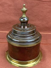 Tabacchiera barattolo ottone e