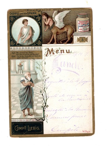 Liebig menu card - liebig,