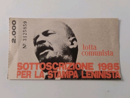 Biglietto lotta comunista - biglietto,