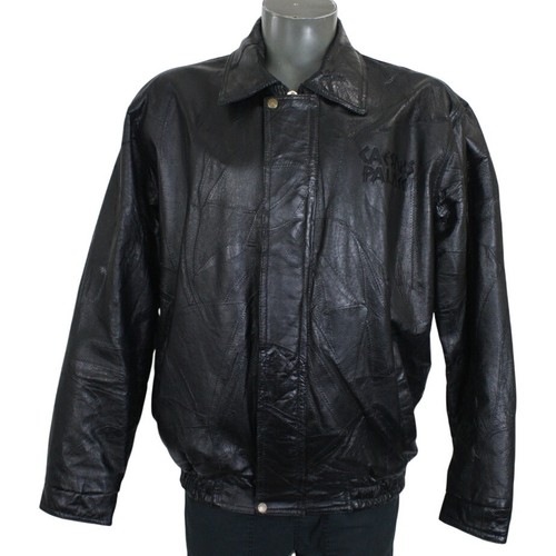 Giacca nera patchwork - , vintage