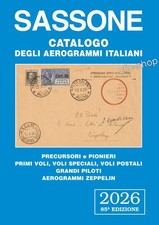 CATALOGO SASSONE DEGLI AEROGRAMMI ITALIANI 2026 nuovo
