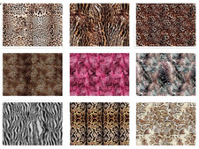 Tessuto cotone stampa pelle