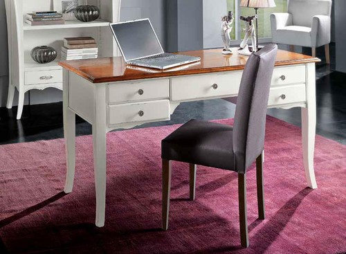 Scrivania legno bianco con - in,