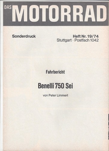 Benelli 750 sei stampa - benelli,