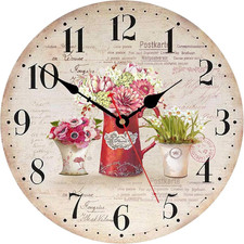 Colorato fiori orologio - fiori,