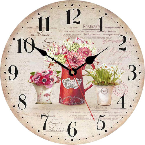 Colorato fiori orologio - 34, cm