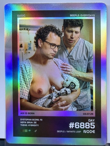 Beeple everydays trading card - everydays,