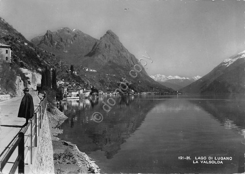 Cartolina lago lugano - cartolina,
