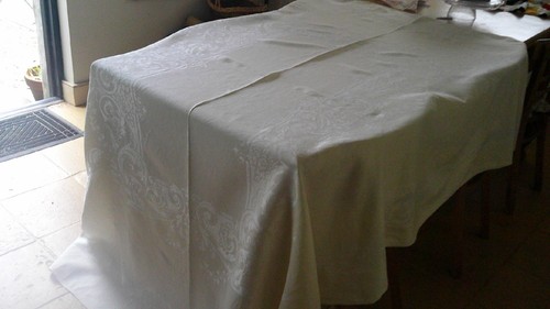 Grande tovaglia vintage - tovaglia, misto