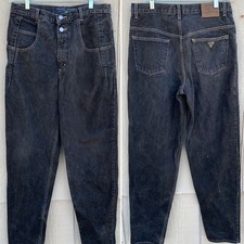 Jeans vintage Guess Pascal nero W 31 misure 32 in L 34 misure 34,5 in