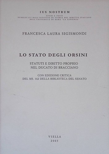 Stato degli orsini statuti - stato,