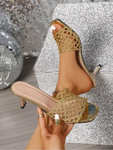 Ciabatte oro eleganti - ciabatte, con