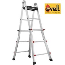 Scala in Alluminio Telescopica SVELT Trasformabile Rinforzata SCALISSIMA