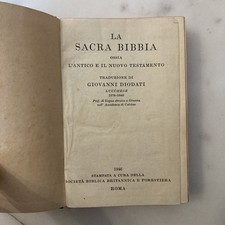 LA SACRA BIBBIA Antico e Nuovo Testamento  GIOVANNI DIODATI 1946