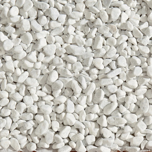 Ciottoli sassi bianco - bianco, carrara