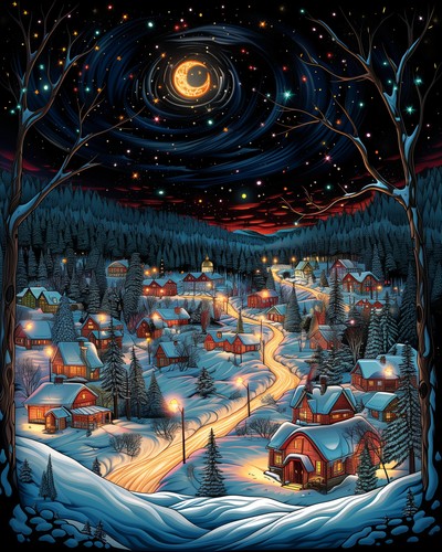 Stampa artistica 8x10 moon - stampa,