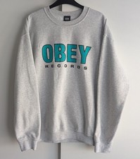 Felpa girocollo grigia Obey