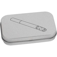 Scatola di latta/stoccaggio 'sigarette' in metallo con cerniera (TT030059)