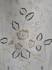 Tenda puro lino con ricamo a mano intaglio 60x147 cm tenda a pannello