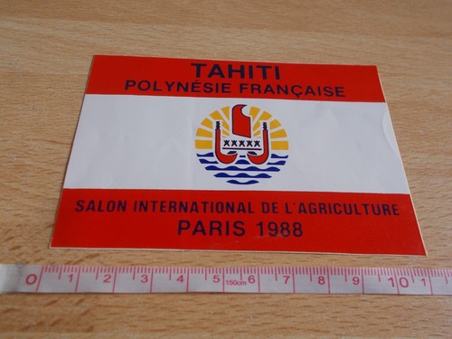 Adesivo tahiti polinesia - tahiti,