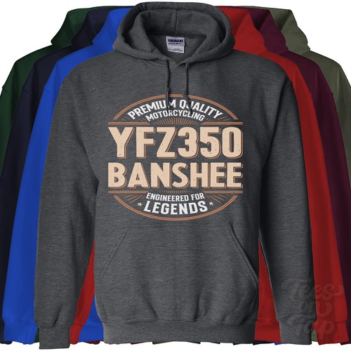 Yfz350 banshee hoodie - yfz350,
