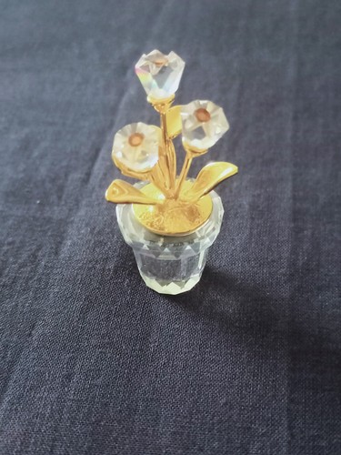 Vaso fiori oro swarovski - da,