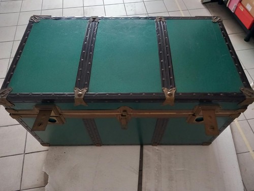 Baule vintage verde anni - baule,