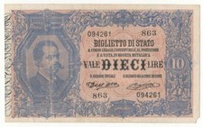 10 lire biglietto di Stato