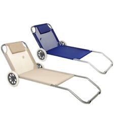 Sedia sdraio con cuscino