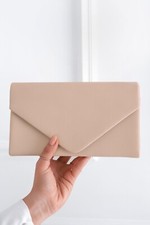 Pochette beige cerimonia da